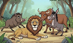 Kids Story: ಕತ್ತೆಯಿಂದ ಪೆಟ್ಟು ತಿಂದ ಸಿಂಹ