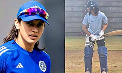 ರದ್ದಾದ ಮದುವೆ: ಟಿ20 ಸರಣಿಗೆ ಅಭ್ಯಾಸ ಆರಂಭಿಸಿದ ಸ್ಮೃತಿ ಮಂಧನಾ