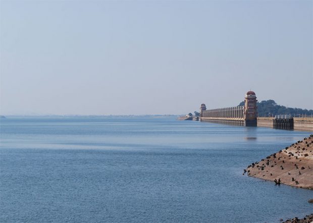 Tunga-river,-Bhadra-reservoir