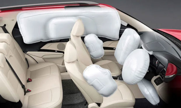 airbag may mandatory for front seats in cars
