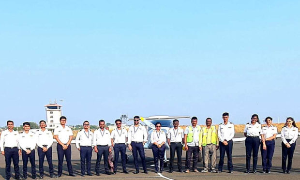 Training team at Kalaburagi airport