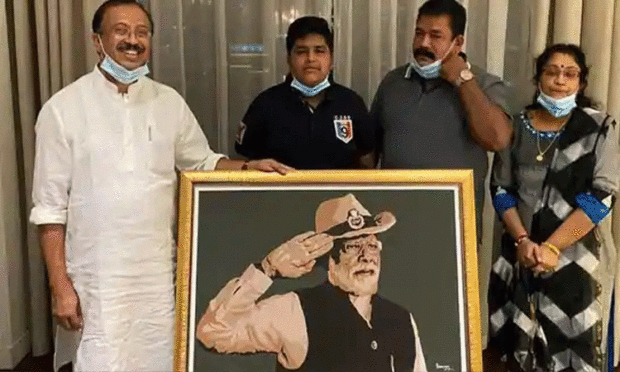 Indian boy receives ‘heartfelt’ from PM Modi for stencil portrait