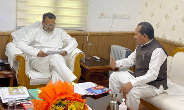 prabhu chauhan talk with central ministers