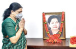 V K Sasikala arrives in Tamil Nadu