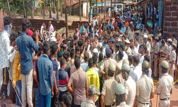 Fisherman’s protest in Honnavar