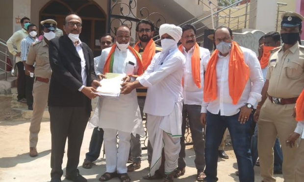 Nomination Submission from BJP Candidate