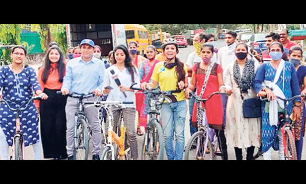 Cycle distribution for economically backward women