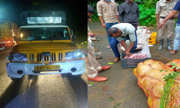 Illegal beef trafficking near Agumbe, two arrested
