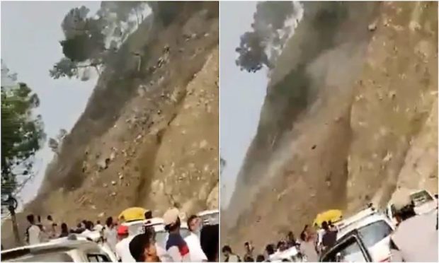 Vehicles, passengers run away as landslide brings down trees, debris on Uttarakhand highway | Video