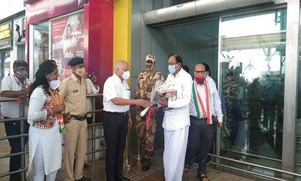 Goa:  P Chidambaram arrives
