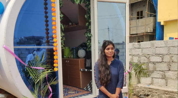 Telangana Girl perala manasa reddy Builds Low-Cost Homes From Sewage Pipes