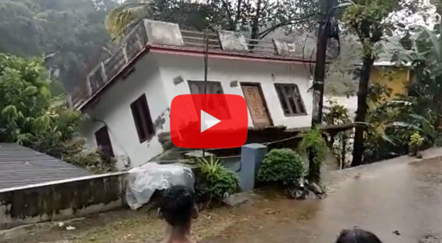 House washed away amid heavy rains in Mundakayam