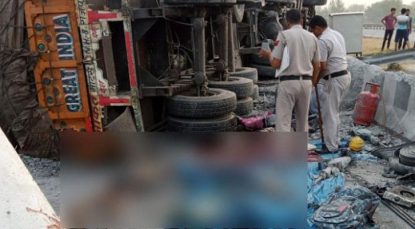 truck runs over sleeping workers near Jhajjar