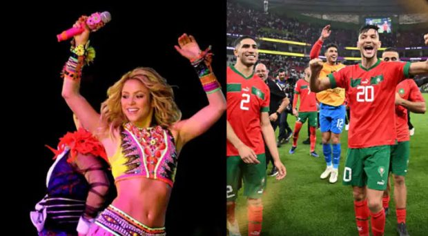 singer Shakira’s tweet celebrating Morocco’s win