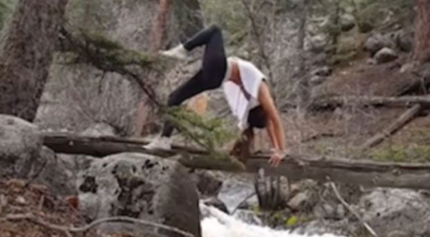 Woman Falls Into River While Attempting Yoga Pose