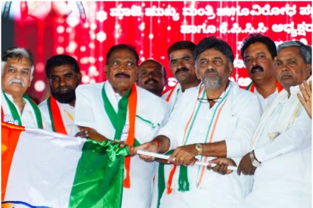 Karnataka Election 2023: ಕೈ ಹಿಡಿದ ಶಿವಲಿಂಗೇಗೌಡ