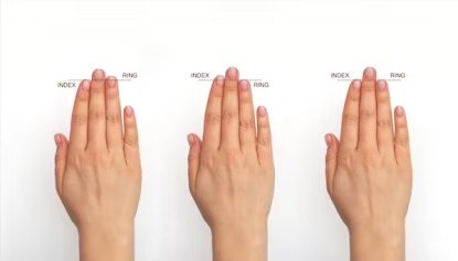 Your finger length can reveal how much testosterone you were exposed to in the womb. logika600/Shutterstock