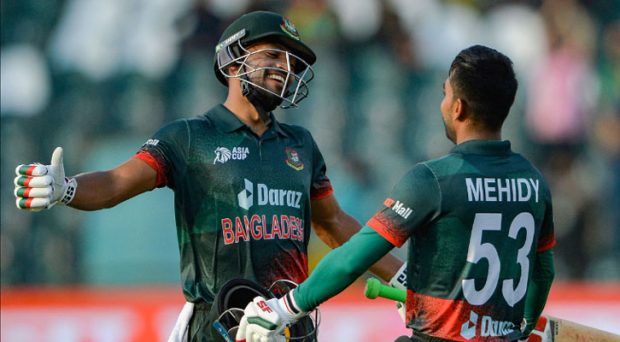 Asia Cup 2023; Centuries from Mehidy Hasan Miraz and Najmul Hossain Shanto against Afghanistan