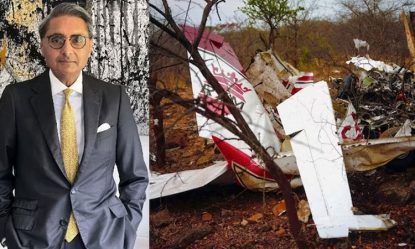 Plane crash in Zimbabwe: ಭಾರತೀಯ ಗಣಿ ಉದ್ಯಮಿ, ಪುತ್ರ ಸೇರಿ ಆರು ಮಂದಿ ಮೃತ್ಯು