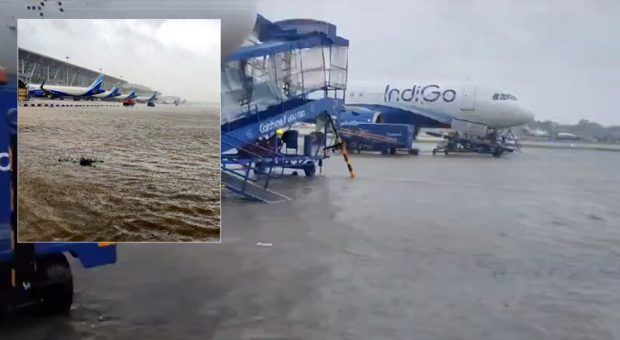 Airport Flooded: ಚಂಡಮಾರುತದ ಎಫೆಕ್ಟ್… ಚೆನ್ನೈ ವಿಮಾನ ನಿಲ್ದಾಣ ಸಂಪೂರ್ಣ ಜಲಾವೃತ