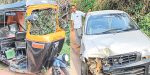 Road Mishap; ಸಂಪಾಜೆ: ಆಟೋ ರಿಕ್ಷಾ-ಕಾರು ಢಿಕ್ಕಿ, ಚಾಲಕನಿಗೆ ಗಾಯ